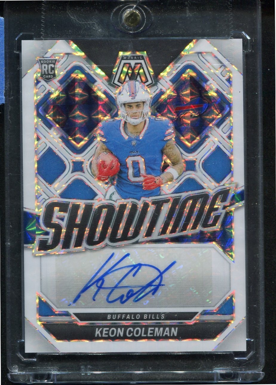 2024 Panini Mosaic Keon Coleman Showtime Auto /25 Bills RC SSP