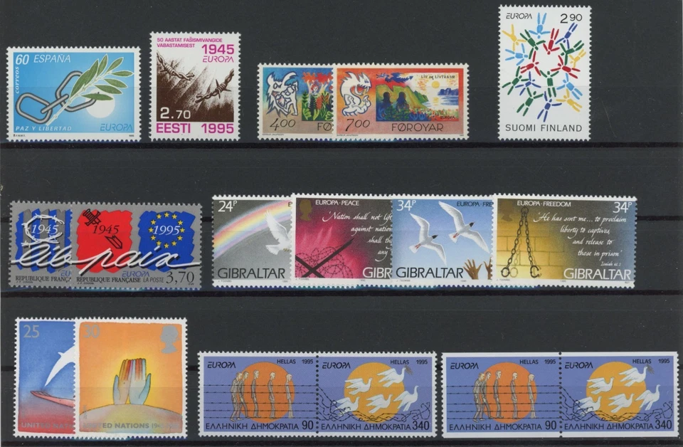 EUROPA CEPT 1995 : Good Lot Very Fine MNH Stamps & Sheet - See 6 Photos - Image 2 of 4