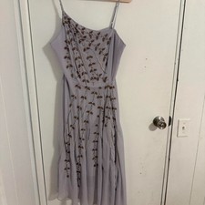 ASOS Lilac Beaded Strappy Dress – UK 16 / EU 44 / US 12