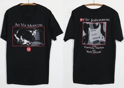 2 sides Ah Via Musicom Eric Johnson Shirt Black Unisex All Size S-5XL AL1161