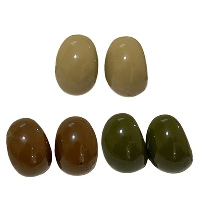 Stylish C Shaped Resin Ear Hoops Versatile Accessory for Different Styles Gift