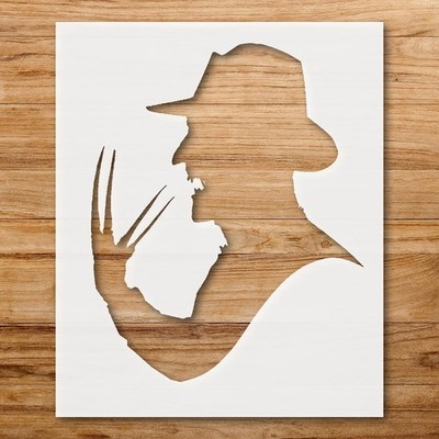 Sinister Claw Figure Horror Wall Art Reusable Plastic Stencil - StencilAir