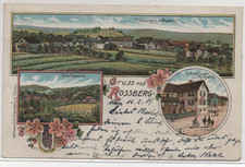 AK LITHO ROSSBERG EBSDORFERGRUND b MARBURG HOMBERG OHM DREIHAUSEN HESKEM 