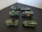MATCHBOX LESNEY LOT OF FIVE MILITARY MODELS INC TANK TRANSPORTER--Y305