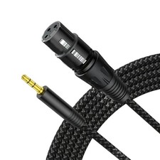 Gold Veneered 3.5mm to Coupling? Sound Cable 1.5m Strong for Studio Equipment