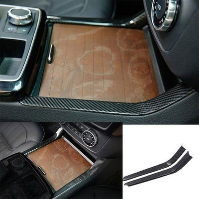 Gear Shift Both Side Trim Steel Carbon Fiber 2016-2019 Console For Benz GLS GLE