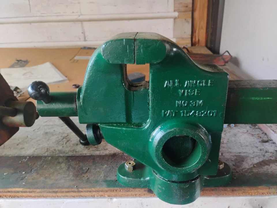 👀SOLO UNO QUE ENCONTRARÁS🔥1925🔥Fray Mershon todo ángulo 3m tornillo de banco vintage  Foto 2 de 4