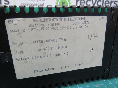 Eurotherm 821-049-000-005-619-412-512-000-00 - Picture 3 of 6