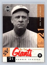 2001 Upper Deck Legends of New York #56 John McGraw