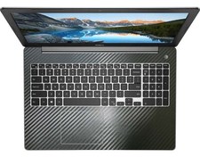 2-pack Black carbon fiber Palmrest Sticker Cover Skin for Dell Inspiron 15-5000