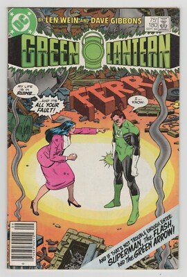 Green Lantern #180 - Superman & The Flash - Len Wein - Dave Gibbons Cover Art