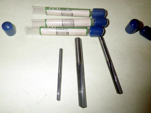 1 each FMT Carbide 1/4" + 3/16" + 1/8" Jobber Straight Flute Mill Bits