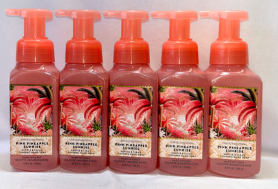 5 Pink Pineapple Sunrise Gentle Foaming Hand Soap Bath & Body Works 8.75 fl oz
