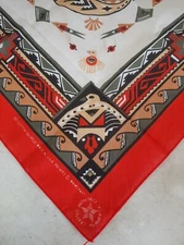 Vintage BANDANA Southwestern Wamcraft 50/50 Blend Made In The USA RN 14193