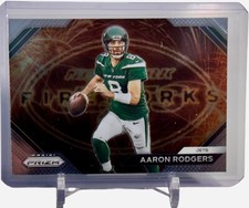 Aaron Rodgers 2023 Panini Prizm Football Fireworks Jets Card #F-7 W/Top Loader