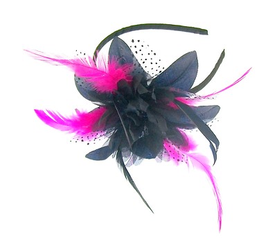 Navy blue and flower cerise pink 