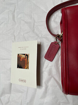 Coach Vintage Red Glovetanned Leather Geometric Top Handle Coach Vintage Red Glovetanned Leather Geometric Top Handle
