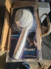 Waterpik SM-451E 1.8 GPM PowerSpray+ Original Shower Massage Shower Head, White