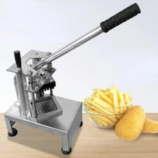 Commercial French Fry Cutter Stainless Steel Potatos Strips Slicer Vegetable Fru