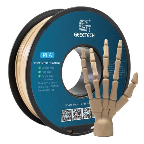 Filamento blanco hueso Geeetech PLA 1,75 mm 1 kg fácil de usar desde EE. UU. para impresora 3D