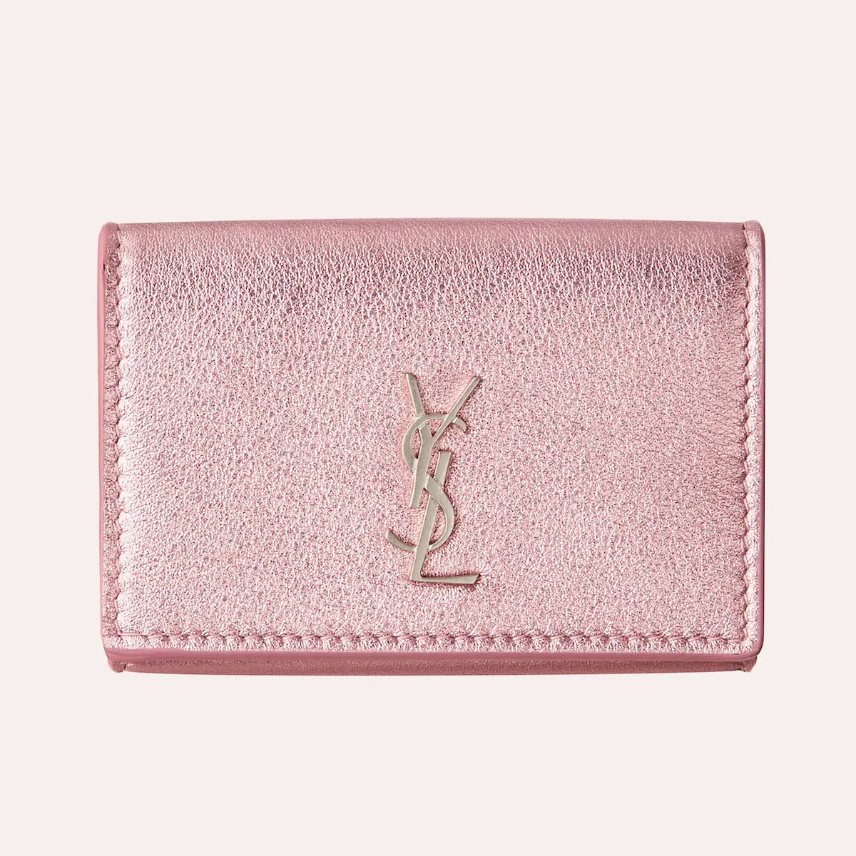 Saint Laurent YSL Quilted Bifold Compact Wallet