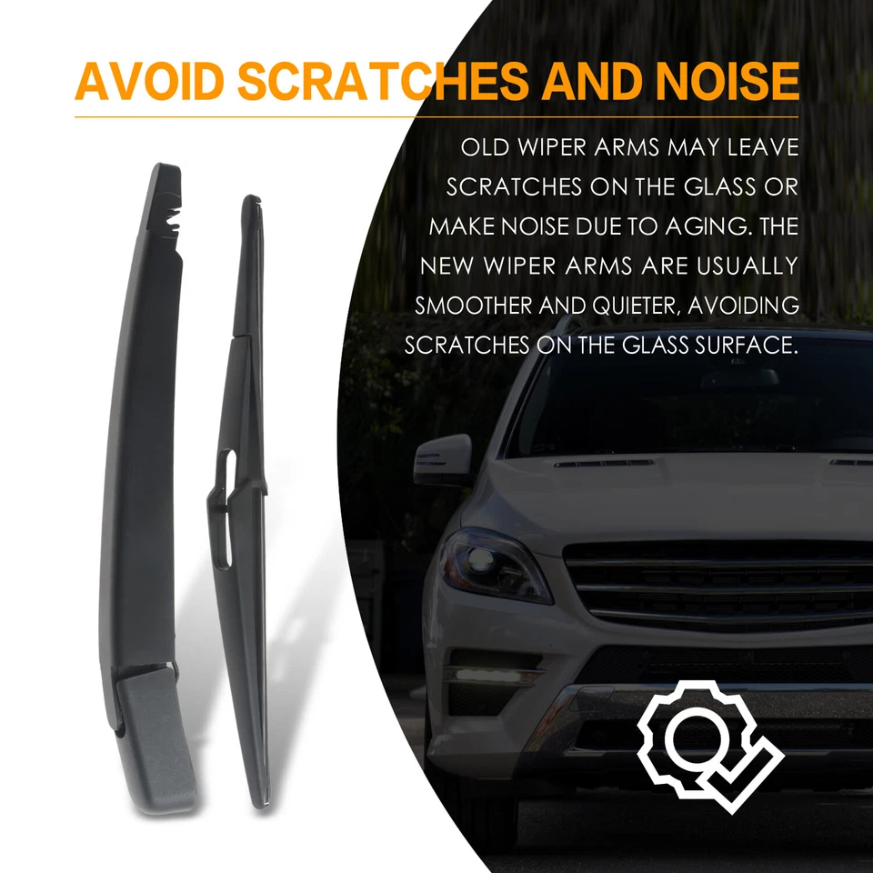 Braço limpador traseiro com lâmina para Mercedes-Benz ML320 2007-2009 1648200844 - Imagem 2 de 4