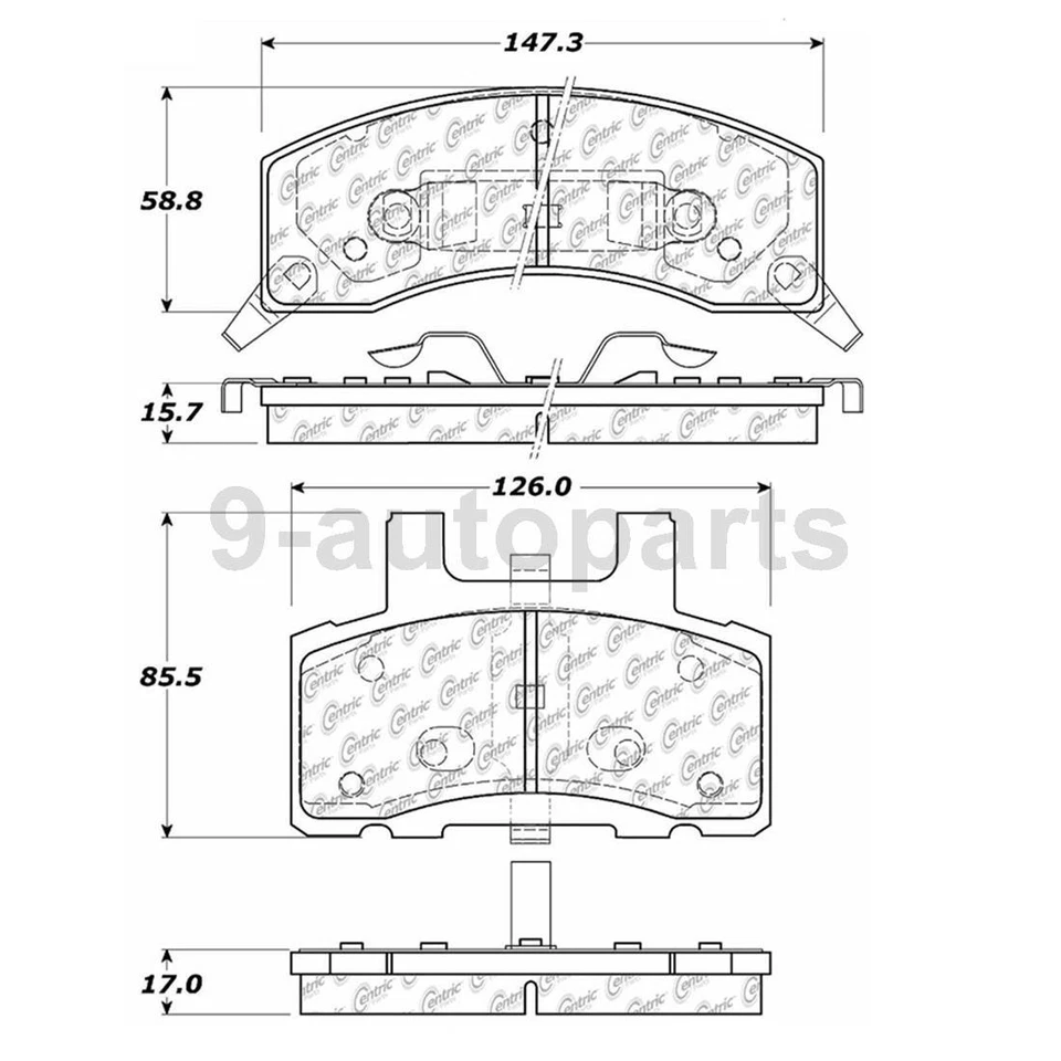 Rotores de freno de disco delanteros antivibración + pastillas de freno de cerámica para Chevrolet G30 1996 Foto 3 de 4