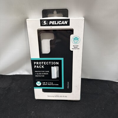 Pelican Samsung Galaxy S21 FE 5G Black Protection Pack Case Screen  Protector