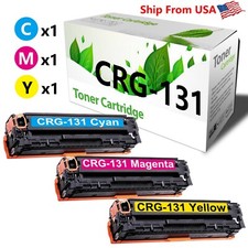 3PK,CMY 131H 131 Toner Cartridge for MF628Cw MF624Cw LBP7110Cw LBP5050 Printer