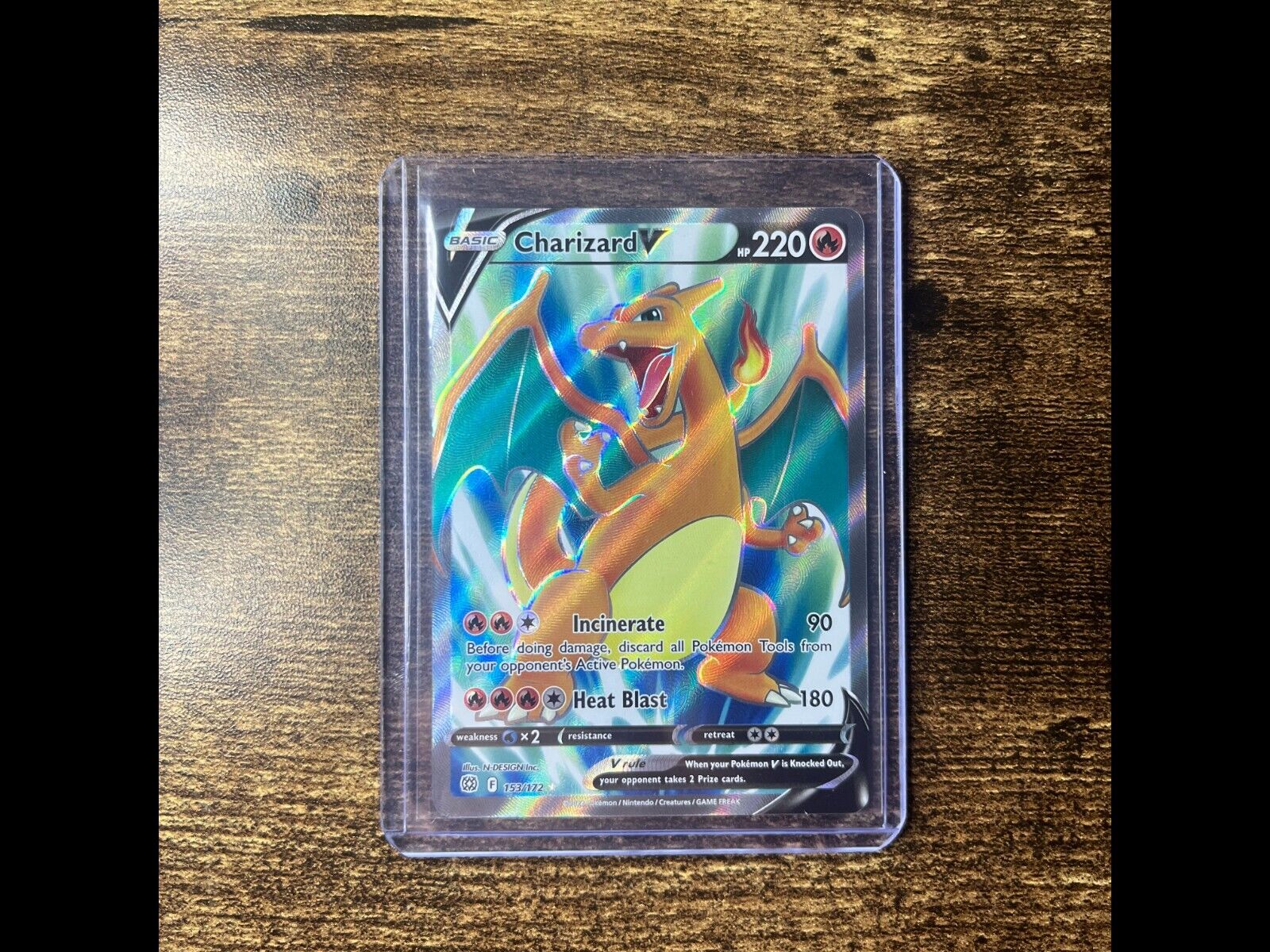 2022 pokemon Charizard V # 153/172 pack fresh brand new very nice