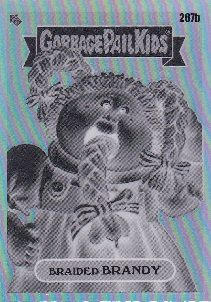 2024 Topps Chrome Garbage Pail Kids Braided Brandy OS7 Negative Refractor #267B