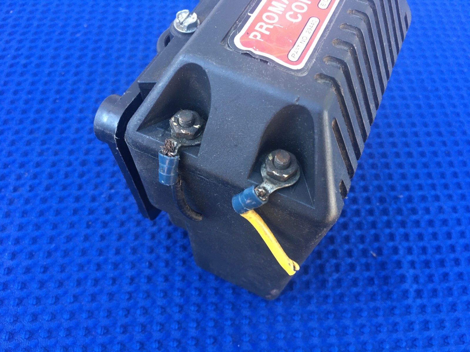 Vintage Mallory Promaster Ignition Coil 29440 With Mount Rat Rod