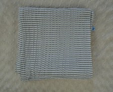 Little Unicorn Gray White Stripe Swaddle Baby Blanket Muslin Cotton