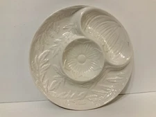 VINTAGE ARTICHOKE CALIFORNIA POTTERY 452 RELISH TRAY TABLE ACCESSORY WALL DECOR