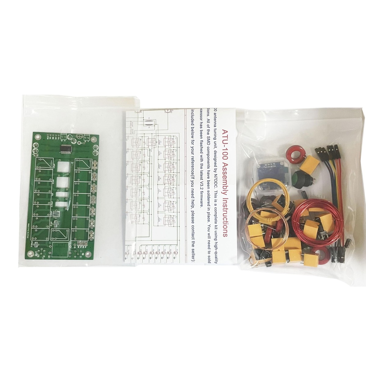hobbyant ATU-100 1.8-55Mhz100Wメタルアクセサリー Amazon.com: Portable Automatic Antenna Tuner with OLED