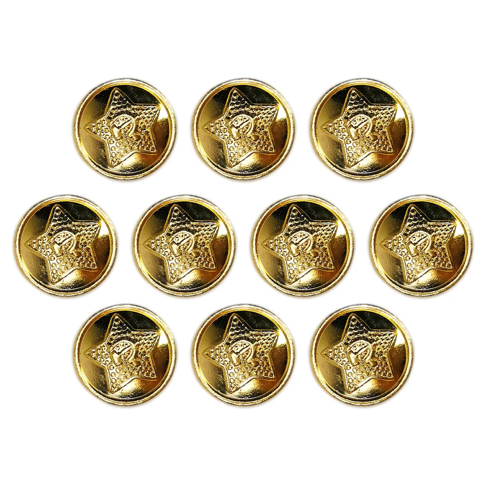10-100 BUTTONS FROM THE SOVIET UNION. 14-22MM. GOLD STAR WITH HAMMER AND SICKLE - Image 4 of 4