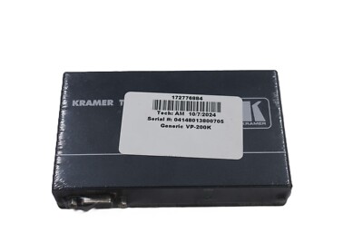 Kramer VP-200K High Resolution UXGA Distribution Amplifier Computer Graphics New