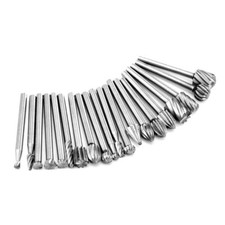 20Pc Diamond Burr Bits Drill Set Rotary Multi Tool Accessories Kit For Dremel US
