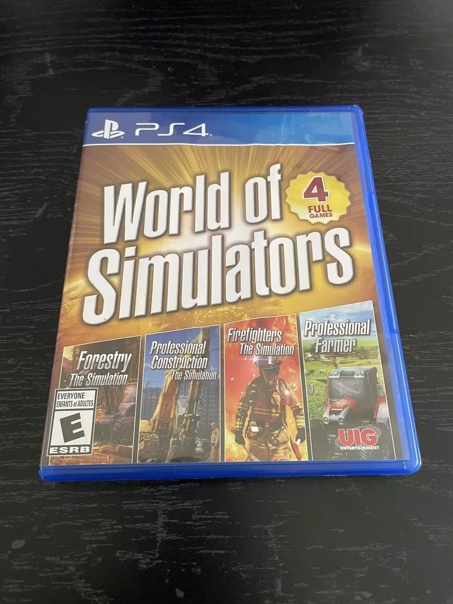  World of Simulators - Forestry, Firefighters, Pro Farmer, Pro  Construction (PS4) : Video Games