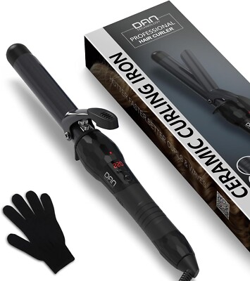 Ceramic Curling Dual Voltage Hair Wand MakeMeeBold Rotating Hair