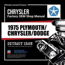 1975 Plymouth Chrysler Dodge Shop Manuals Sales Literature Kit