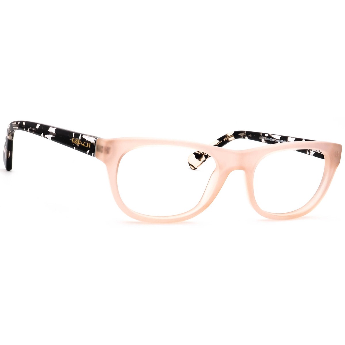 Coach Eyeglasses HC 6081 5350 Blush/Black Crystal Mosaic B  display picture 3