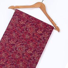 1 Yard Floral Print Sewing indian hand Block print Cotton Fabric Quilting Fabric