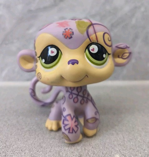 Little Petshop Jumbo 5 – Singe Violet Déco LPS #geektradelpssinge (occasion)