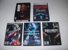 Lot of 5 Vintage PC CD-ROM Software Video Games, KEYS