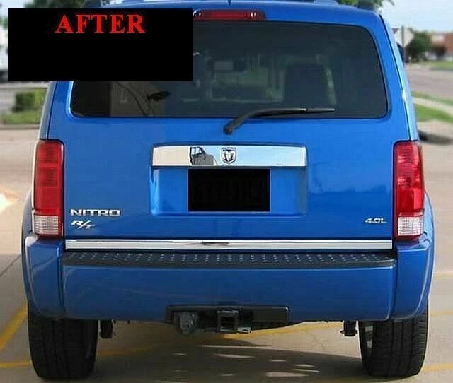 Dodge Nitro 2007-2012 precortado cromado maletero moldura 07 08 09 10 11 Foto 4 de 4