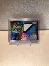 Terrace Marshall Jr. Freshman Fabrics Certified 3clr patch Auto🔥 Gold /249