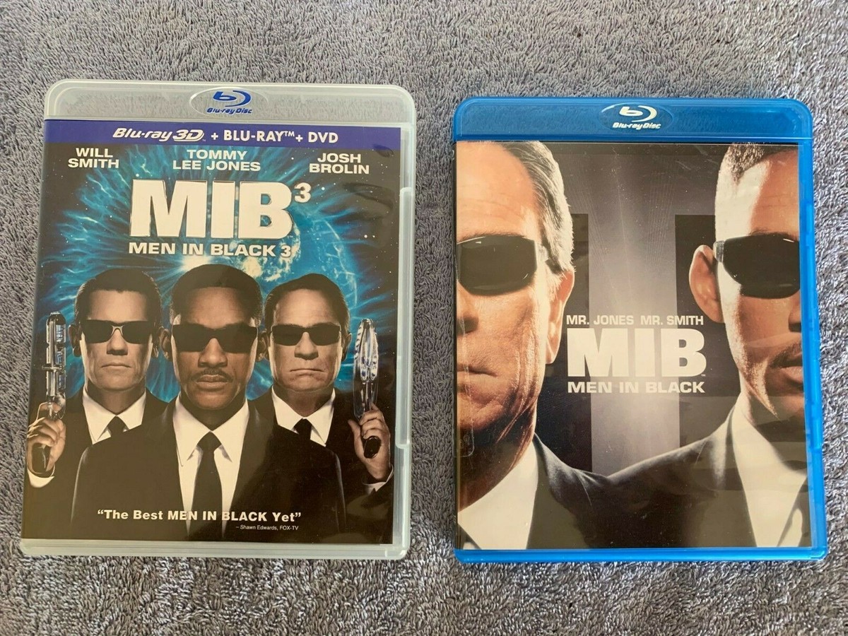 MIB3: MEN IN BLACK 3, 3D BLU RAY & Mr Jones Mr Smith MIB Men In