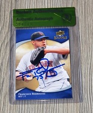 FRANCISCO RODRIGUEZ SIGNED AUTO'D 2009 UPPER DECK ICONS CARD #40 BAS COA METS