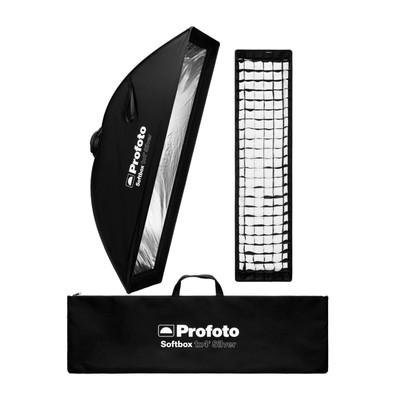 Profoto 1 x 4 Feet Softbox Strip with All In One Mount Silver Bundle